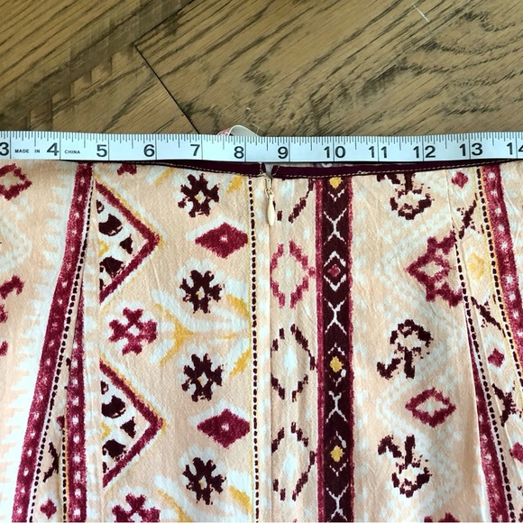 NWT Free People Tuscan Sunrise Cleo Printed Wrap Skirt In Multi Combo 12 - Picture 8 of 9